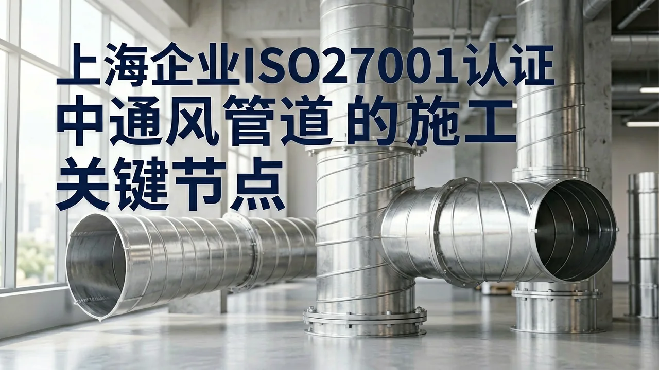 上海企业ISO27001认证中通风管道施工的关键节点