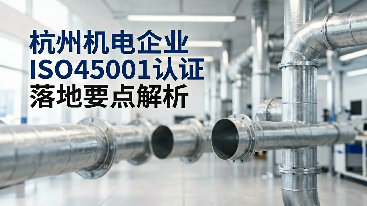 杭州机电企业ISO45001认证落地要点解析